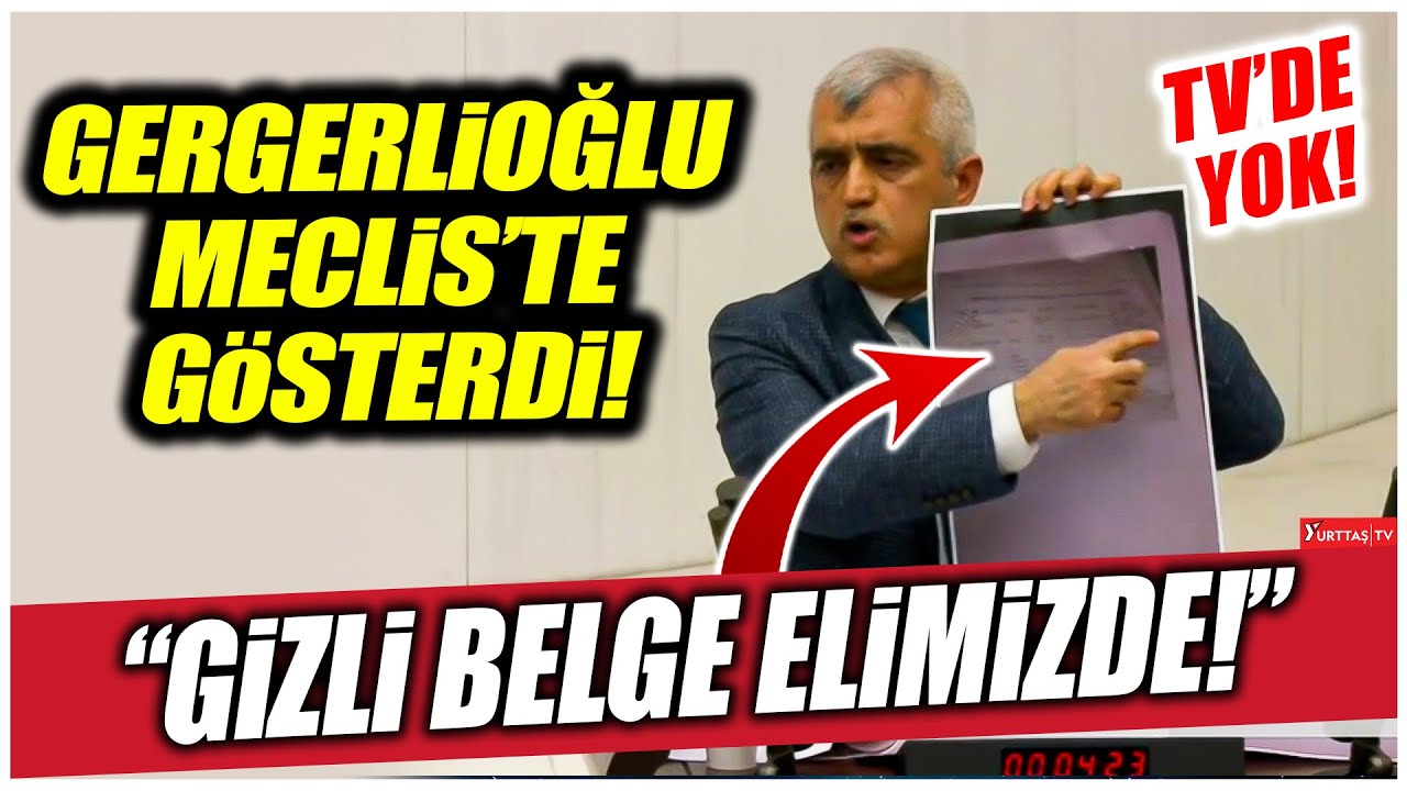&Ouml;mer Faruk Gergerlioğlu TBMM'de g&ouml;sterdi! 