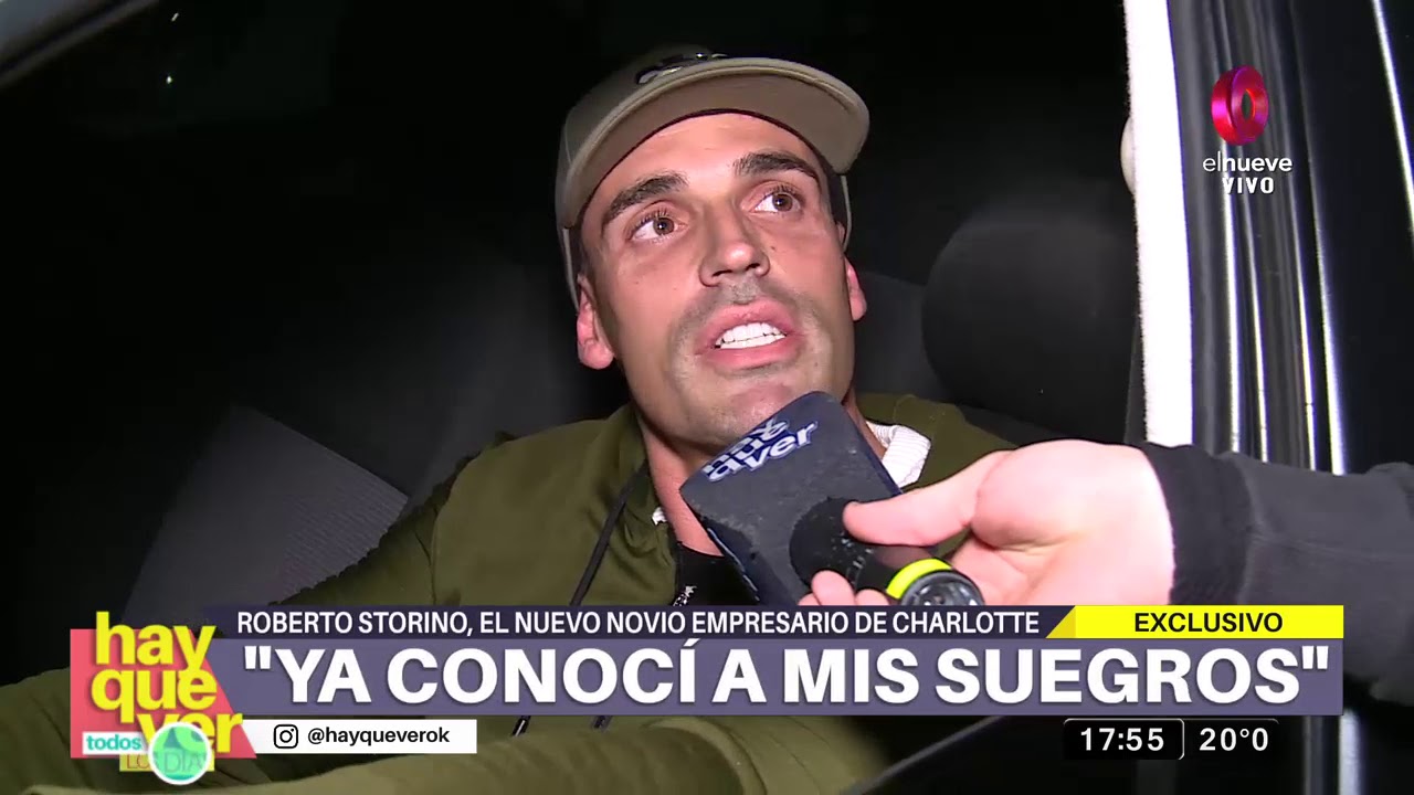 Por primera vez habla el novio de Charotte Caniggia ante cámaras