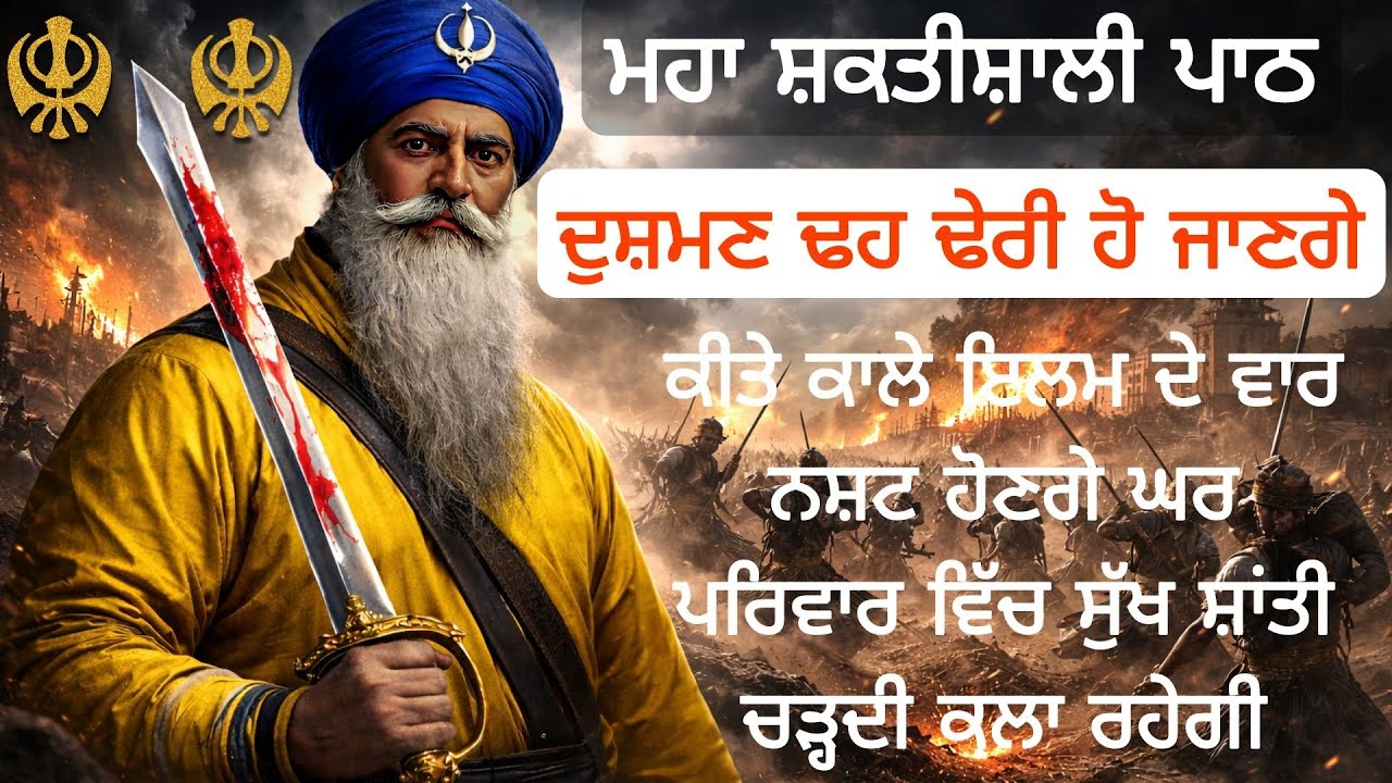 ਦੁਸ਼ਮਣ ਢਹ ਢੇਰੀ ਹੋ ਜਾਣਗੇਕੀਤੇ ਕਾਲੇ ਇਲਮ ਦੇ ਵਾਰਨਸ਼ਟ ਹੋਣਗੇ ਘਰ*ਪਰਿਵਾਰ ਵਿੱਚ ਸੁੱਖ ਸ਼ਾਂਤੀਚੜ੍ਹਦੀ ਕਲਾ ਰਹੇਗੀ