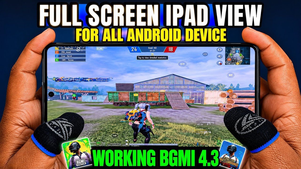 How to Get iPad View in BGMI / PUBG | Bgmi ipad view in new update 4.3