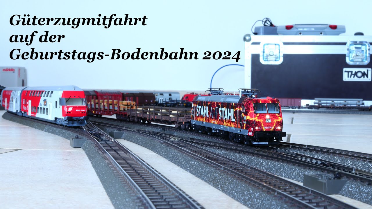 Christians Modellbahn - Güterzugmitfahrt auf der Geburtstagsbodenbahn 2024