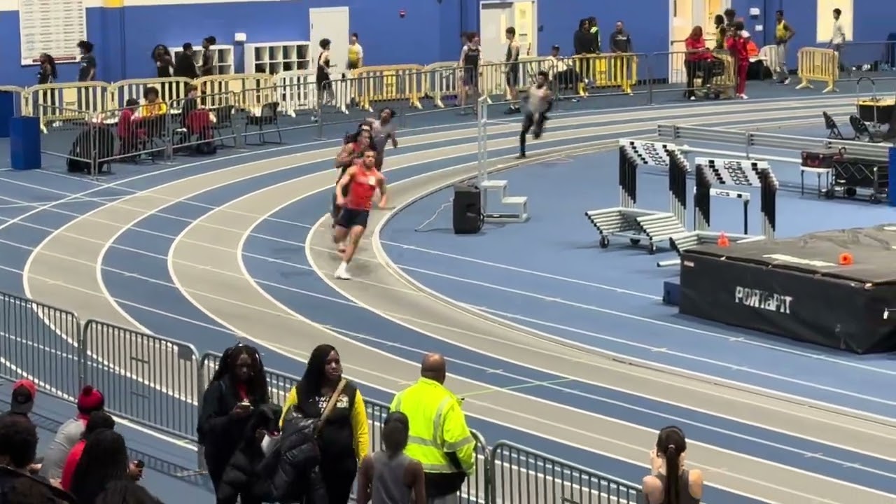 2/4/26 4A East Regionals Indoor T&F Champ 4X200M Relay David B, Alphonso M, Everaldo M, Quinton M.