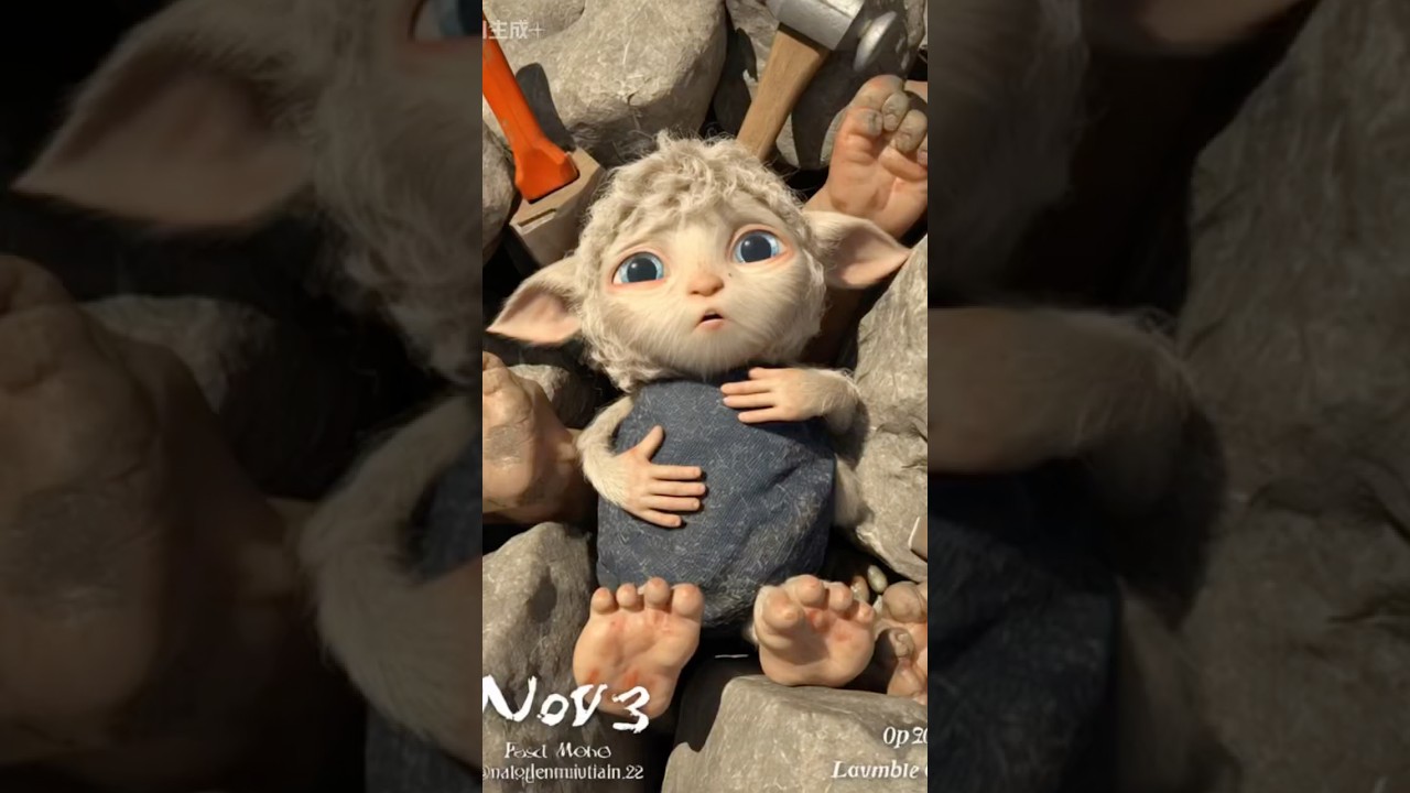 You Won&rsquo;t Believe How This Baby Lamb Got Stuck! 😭🐑 #cute