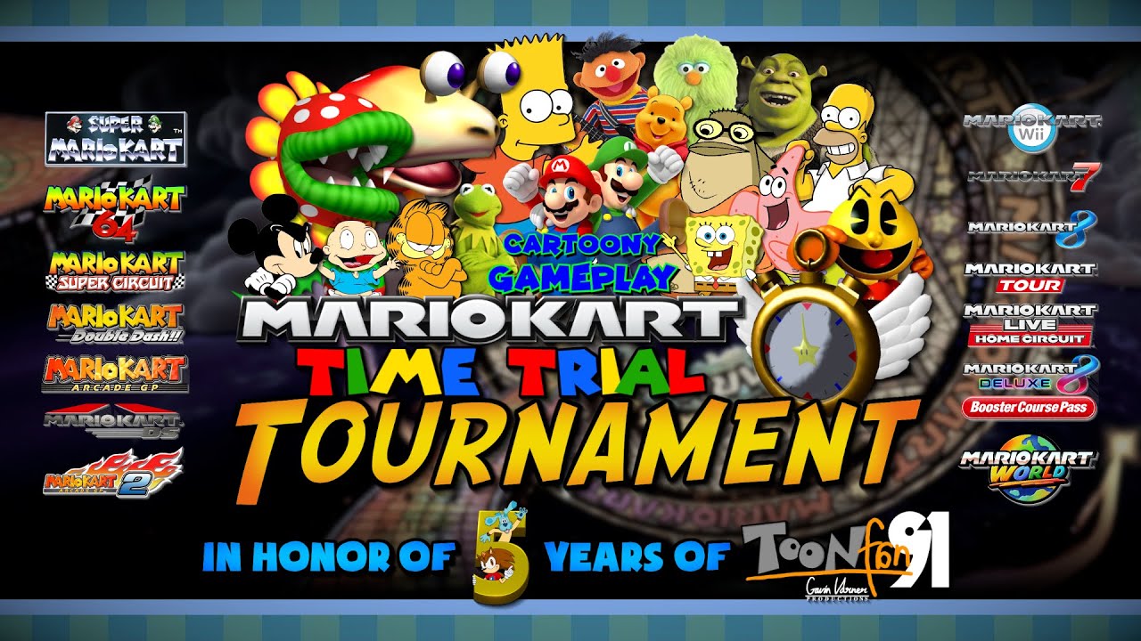 Mario Kart Time Trial Tournament (A Cartoony Gameplay Special)