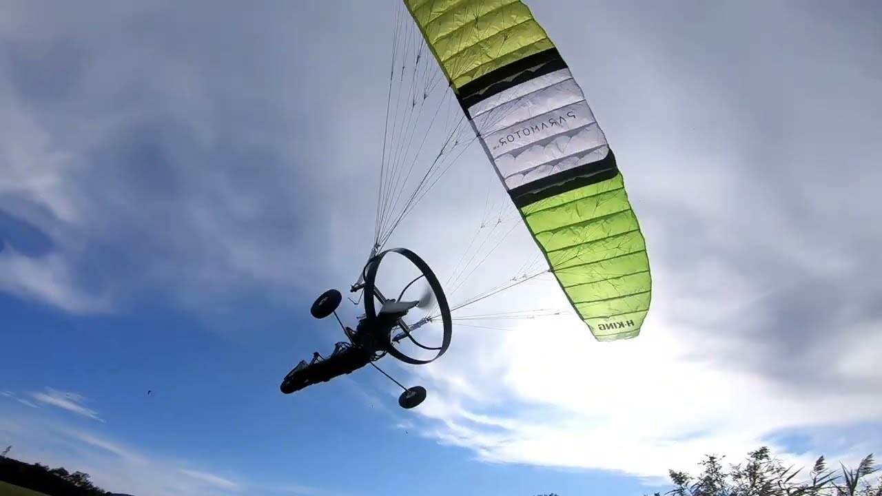 HK Paramotor V2 -Wind speed 14mph -radio setup at the end