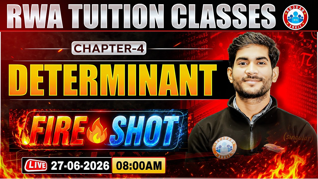 Class 12 Maths Chapter 4 Determinant One Shot | Board Exam 2027 | 12th Maths Fire Shot | By Amit Sir