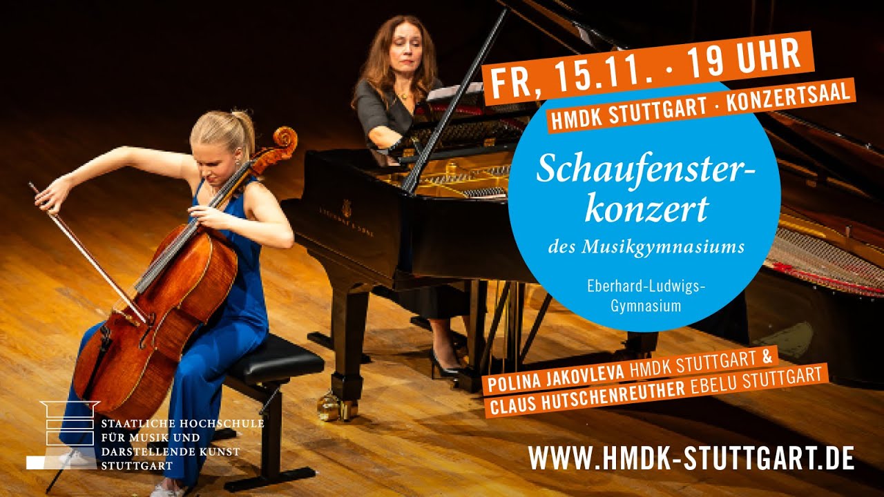 Schaufensterkonzert des Musikgymnasiums Stuttgart (Fr. 15.11.2024 - 19:00 Uhr)