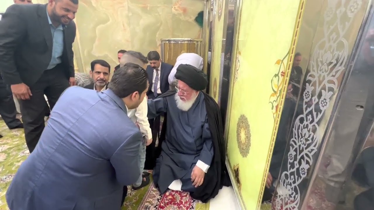 ٣٠٢٣/٦/١٣ زيارة سماحة المرجع الصدر الى كربلاء المقدسة