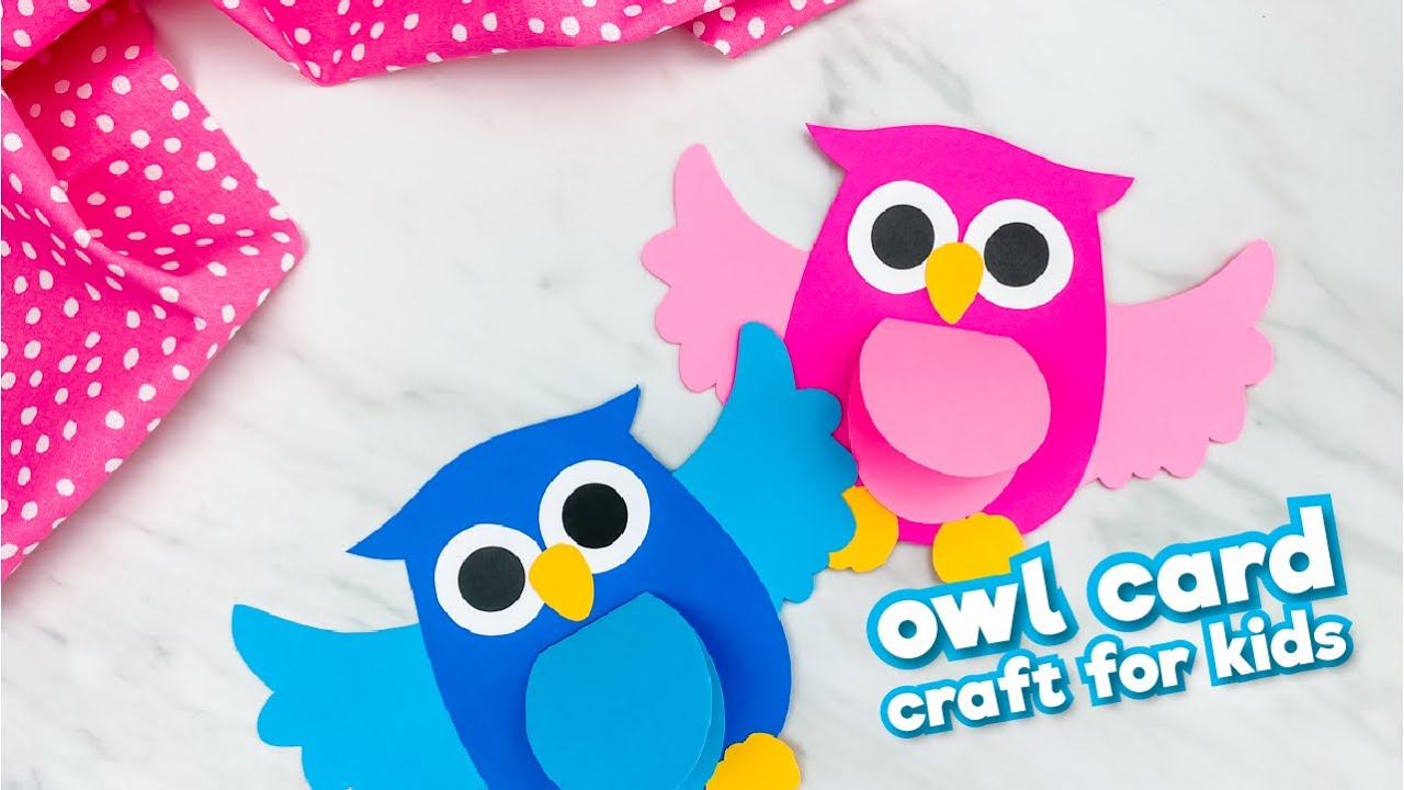Owl Card Craft For Kids