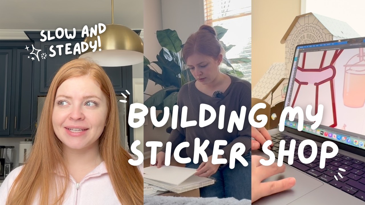 Realistic Week ✨ Starting my sticker and journaling shop! Designs and ordering supplies.