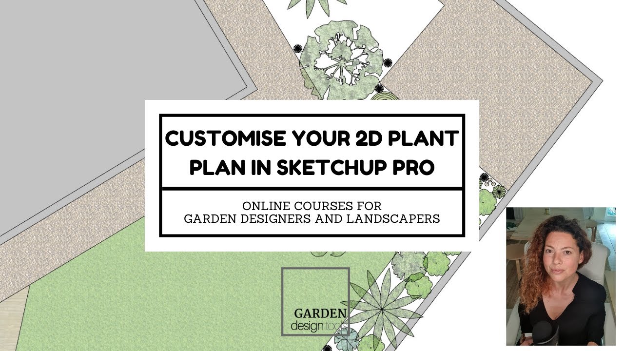 Создайте свой 2D-план озеленения в SketchUp PRO!
