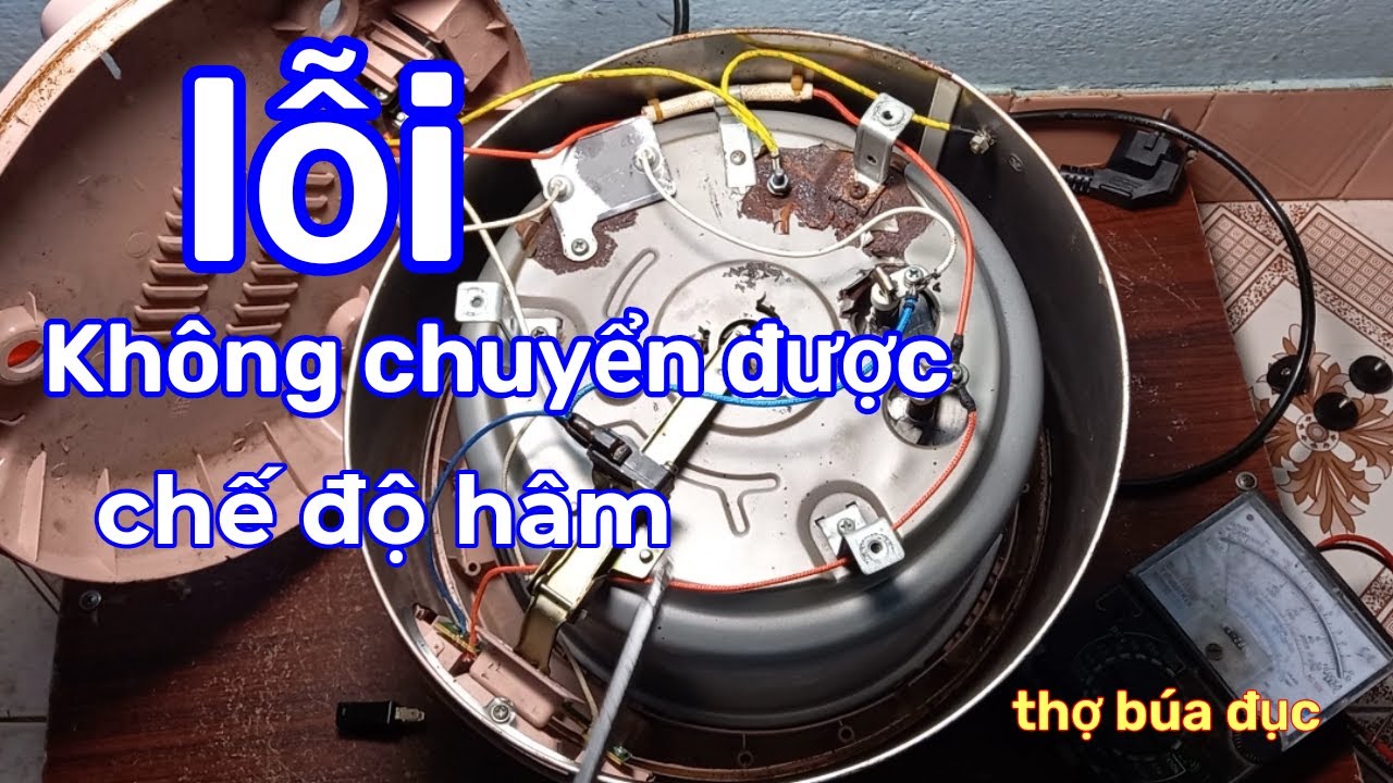 Sửa nồi cơm điện không chuyển được chế độ hâm