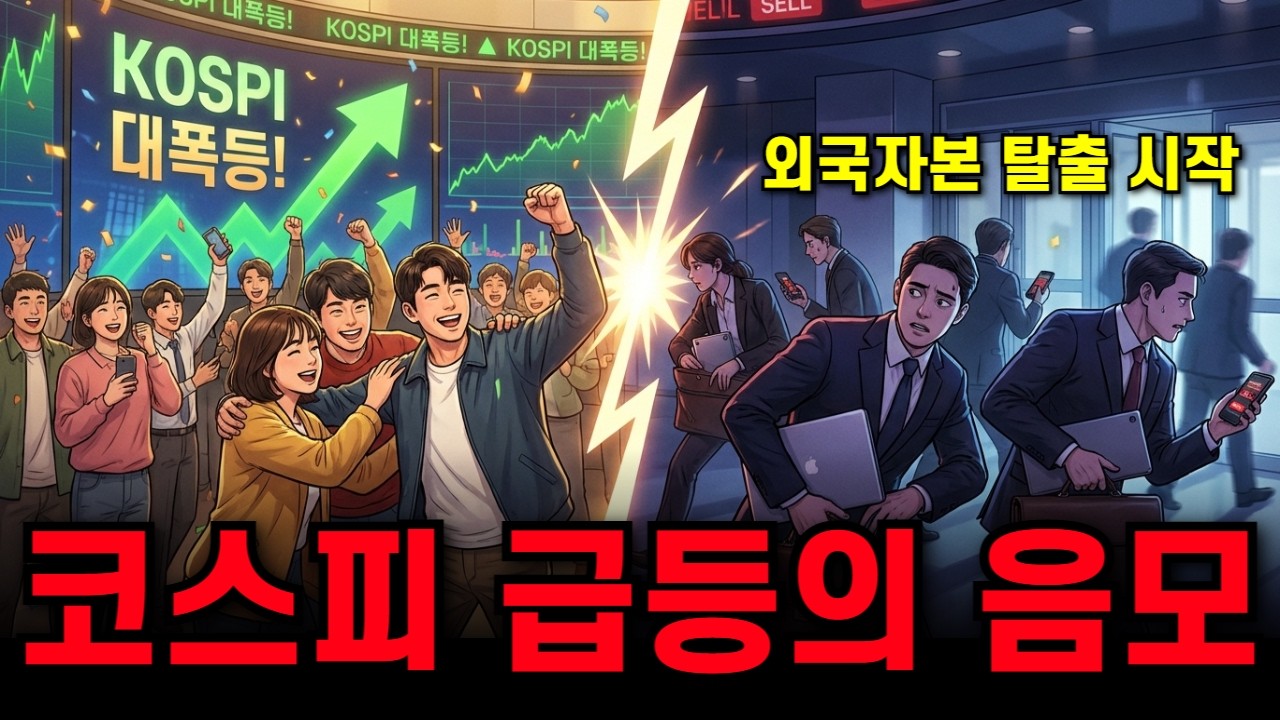 코스피 대폭락 임박했나? | 외국인들 조용히 탈출 러쉬