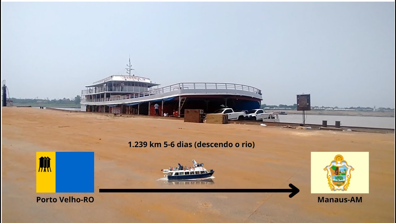 Travessia Balsa Porto Velho Manaus – Transporte de Carga e Veículos + Visitando a Balsa