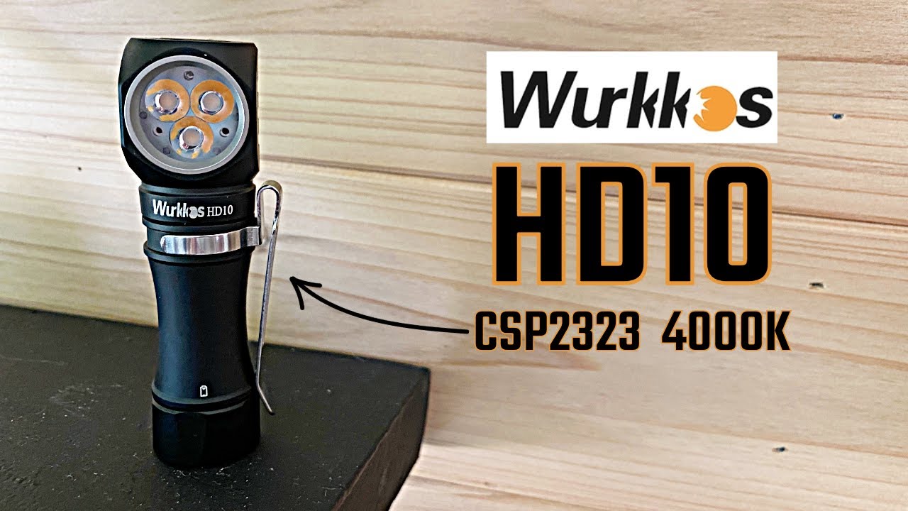Wurkkos HD10 — универсальный налобный фонарь 14500 с дополнительными RGB-светодиодами и Anduril 2