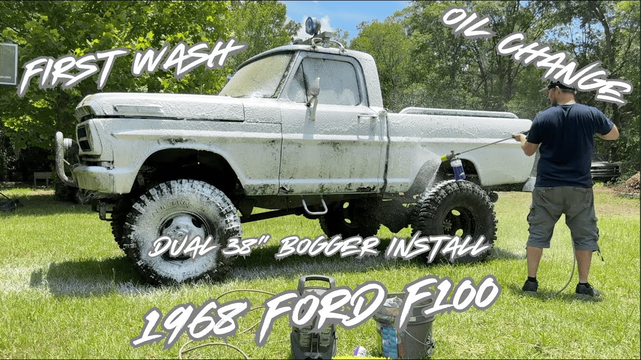 Changing the Oil, Washing Off the Rust, Slapping on 38s, and Letting the 1968 Ford F100 Eat!