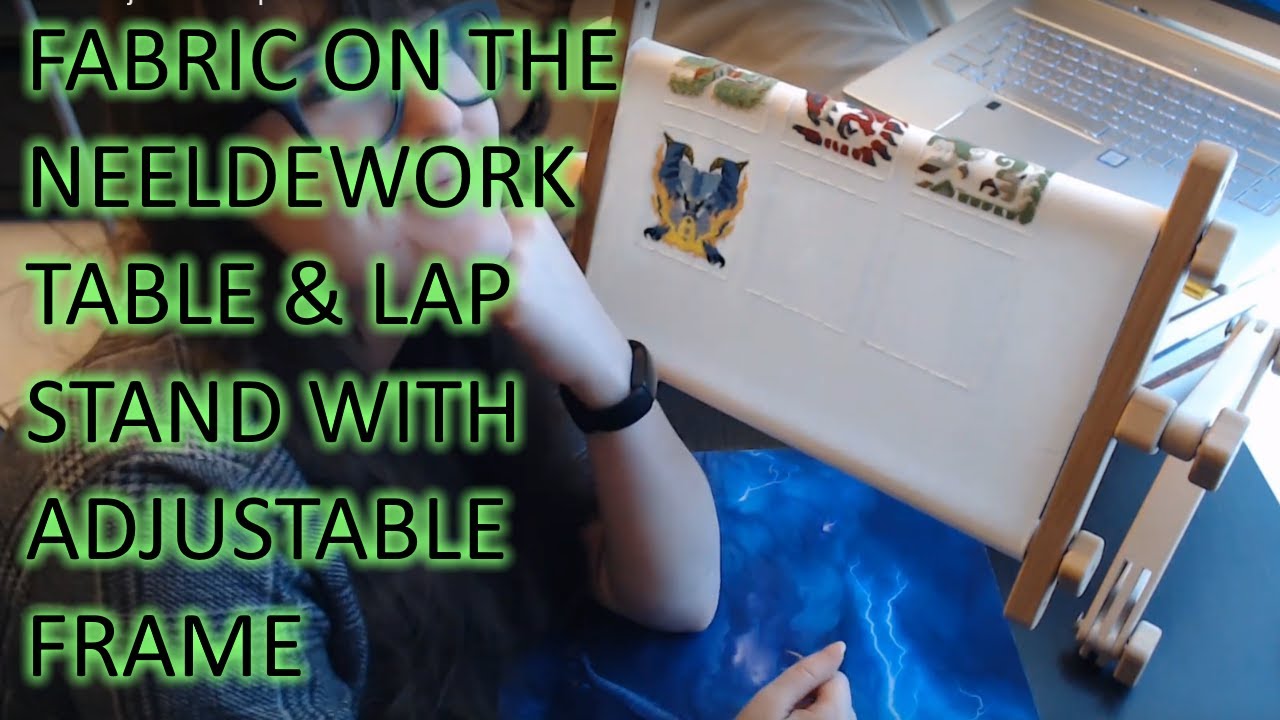 Flosstube - Adjustable Lap Stand - Adding Fabric