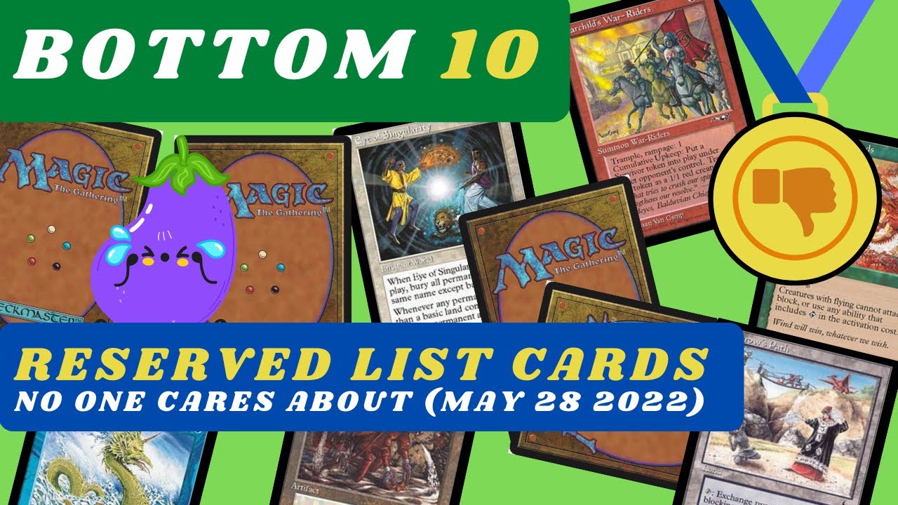 Bottom 10 Reserved List Cards No one Cares about  May 28 2022