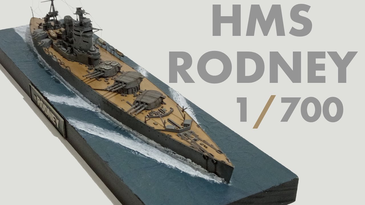 Tamiya's 1/700 HMS Rodney Full Build