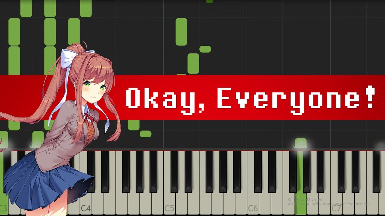Doki Doki Literature Club - Okay, Everyone (Piano/Synthesia)