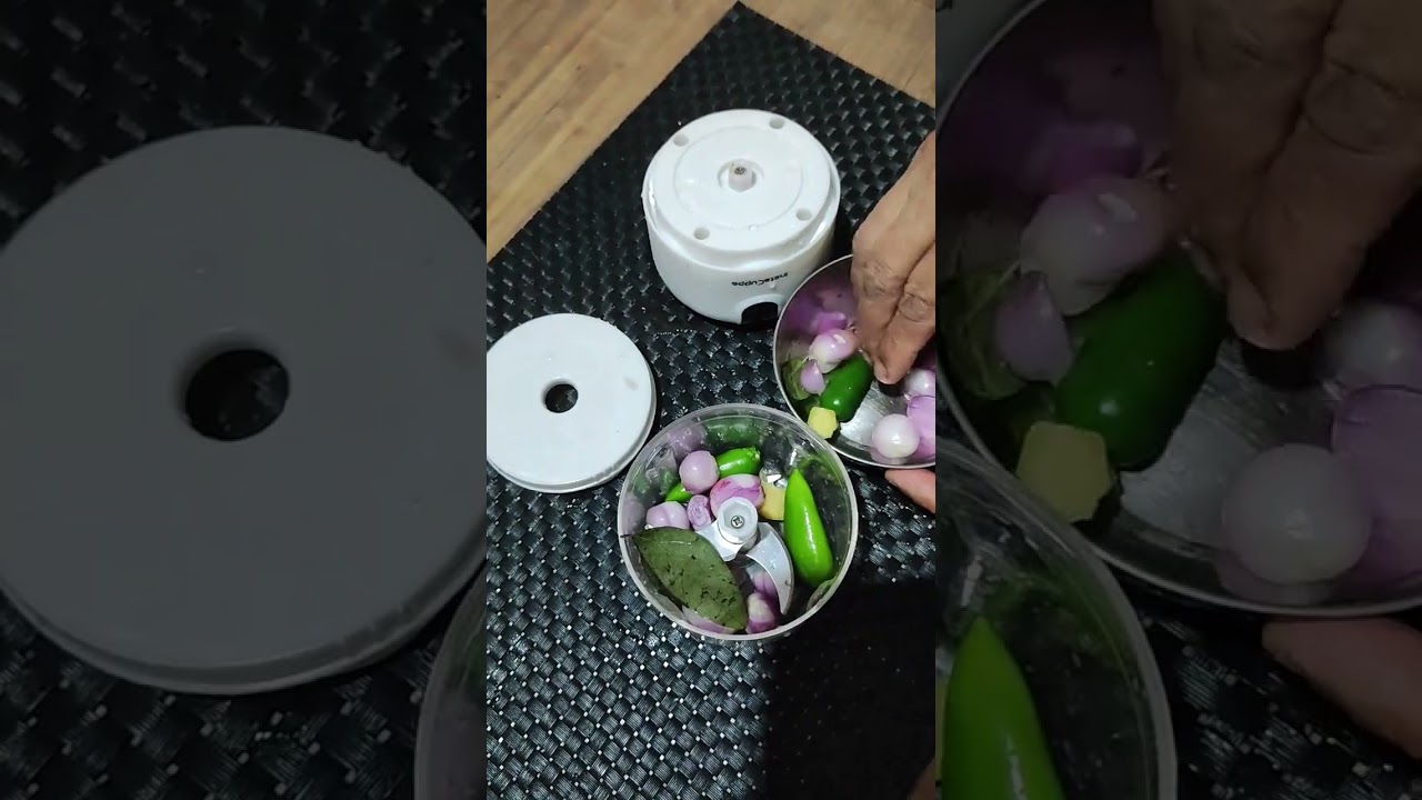 Rechargeable portable Mini chopper . Vegetable chopping in few seconds.