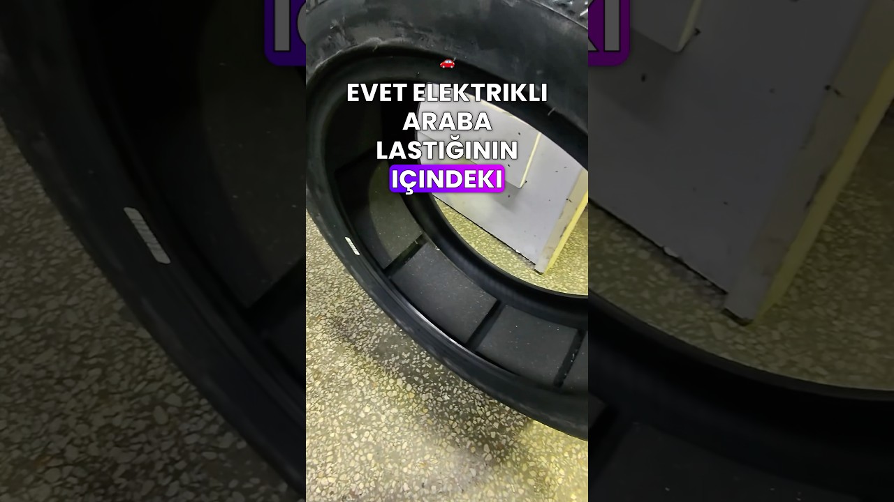 Elektrikli araba lastiği i&ccedil;ini hi&ccedil; g&ouml;rm&uuml;ş m&uuml;yd&uuml;n&uuml;z? #tesla #elektrikliotomobil #lastik #evwheels