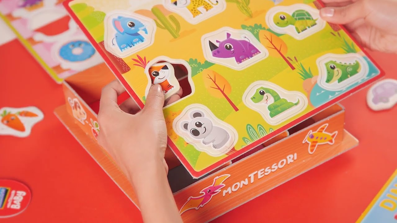 MONTESSORI BABY HAPPY ANIMALS AND BOX COLOURS