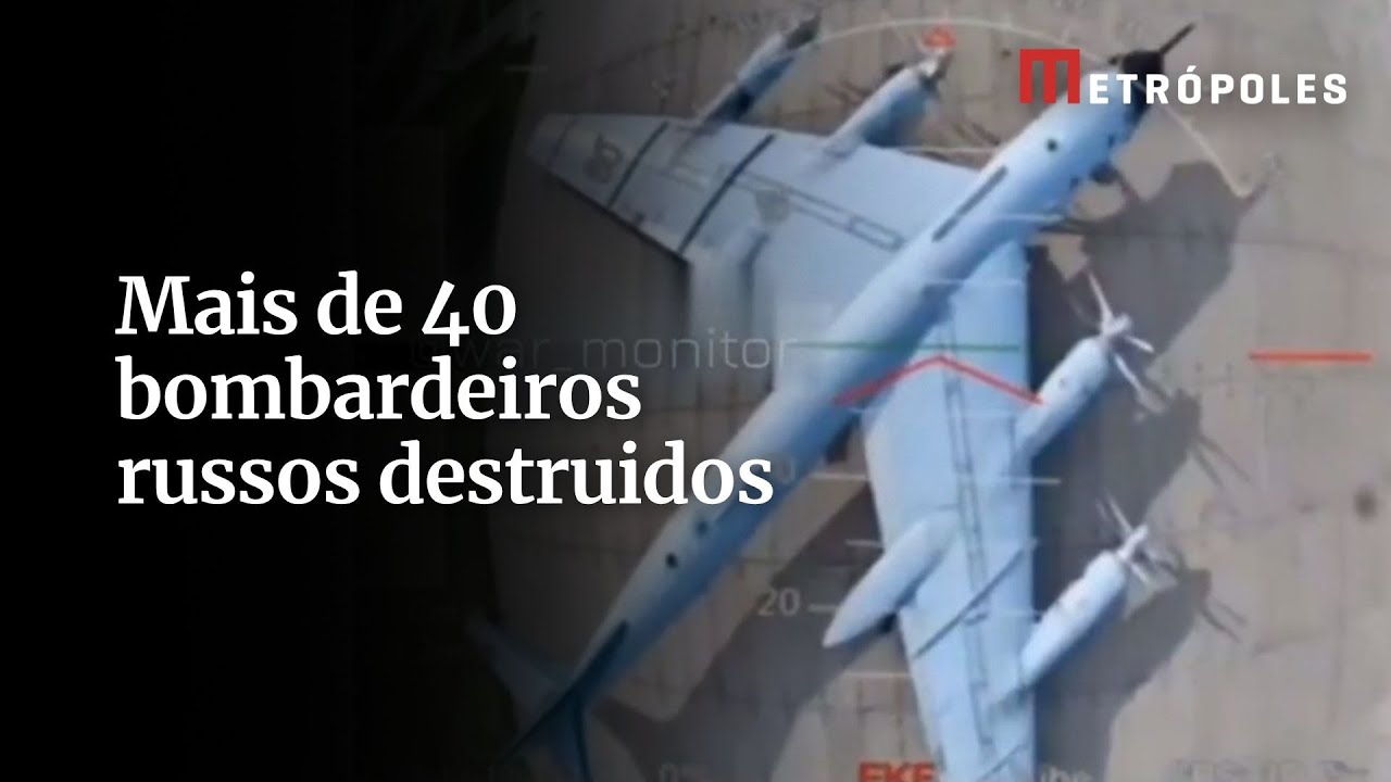 Ucrânia infiltra drones na Rússia e destrói dezenas de aviões rivais; Entenda como foi a operação