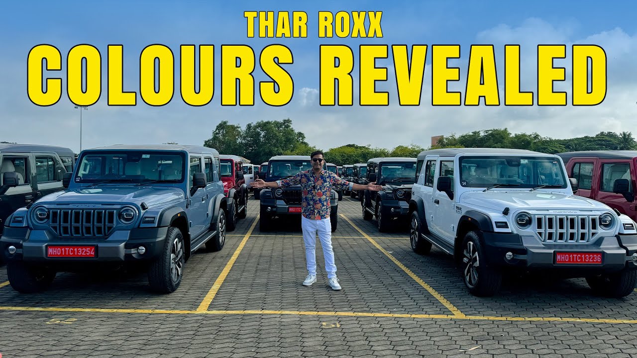Mahindra Thar Roxx Available in 7 colours | 5-door Thar Colours | Nebula Blue and More | Times Drive