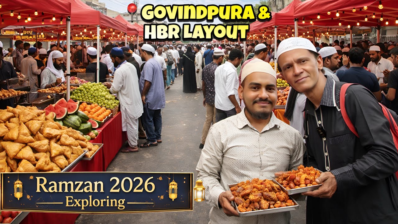 Bangalore Ramzan 2026 First Day 🌙 | HBR Layout & Govindpura Bazaar Exploring | Street Food Special