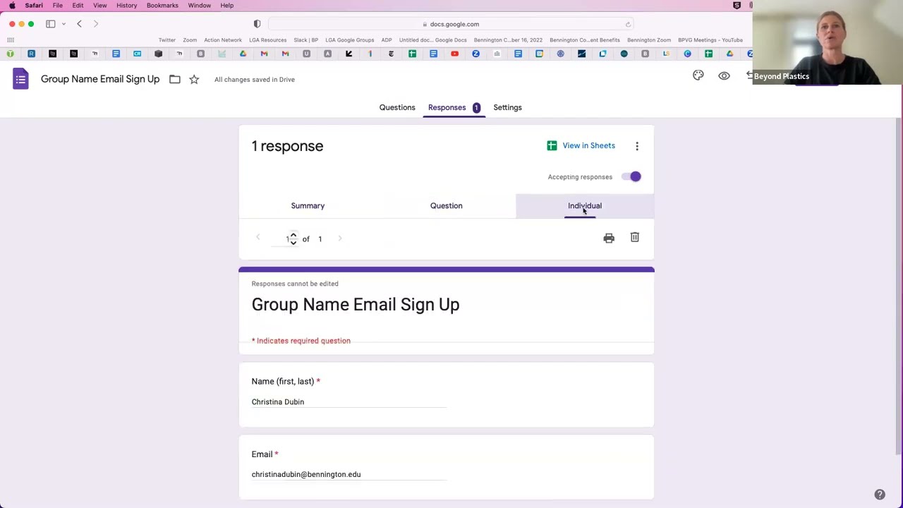 Как собирать и поддерживать список электронных адресов с помощью Google Forms и Google Sheets