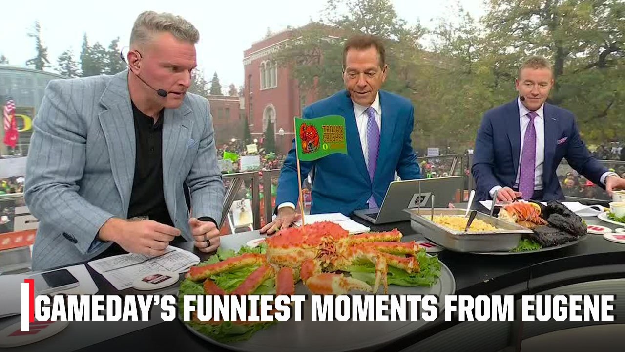 College GameDay FUNNY COMPILATION! 🤣 Eugene, OR brought the LAUGHS! 🍿