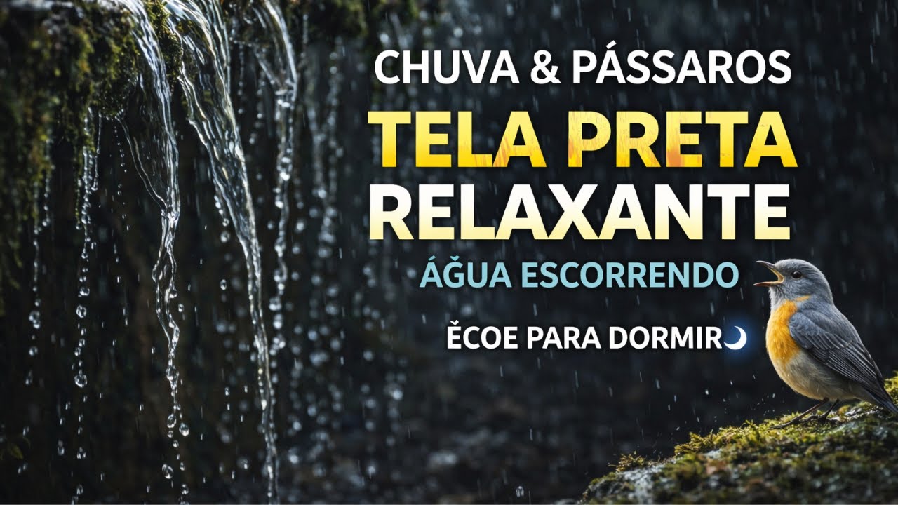 PAZ TOTAL Sons de Chuva, Água na Mata e Pássaros Cantando ASMR Natureza
