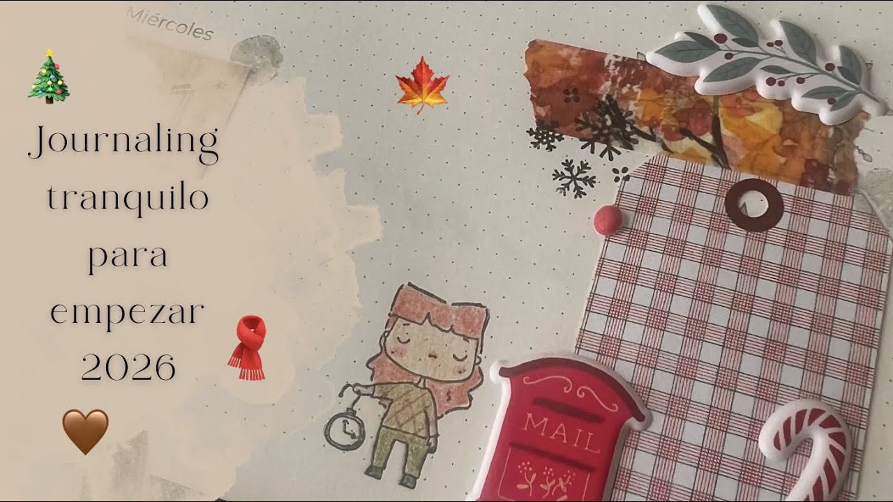Fin de año y año nuevo en la agenda 🎄✨ | Journaling tranquilo en la agenda