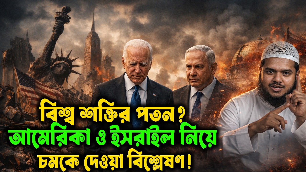 বিশ্ব শক্তির পতন? আমেরিকা ও ই'স'রা'ই'ল নিয়ে চমকে দেওয়া বিশ্লেষণ! আব্দুল্লাহ বিন আব্দুর রাজ্জাক