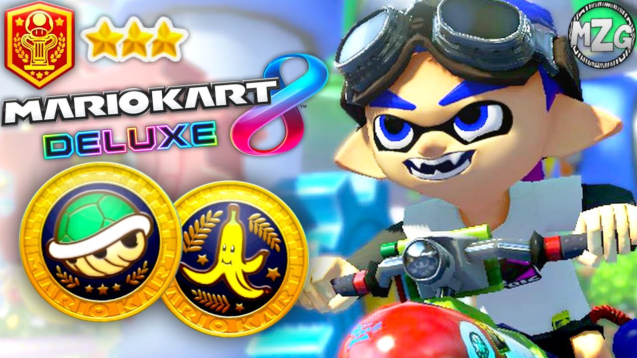 Shell Cup & Banana Cup! Inkling Boy! - Mario Kart 8 Deluxe Gameplay - Episode 8