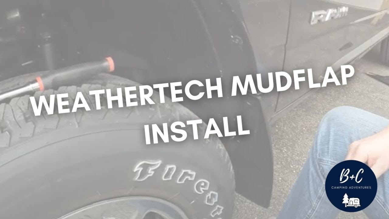 Installing the WeatherTech Mudflaps on our Ram 2500