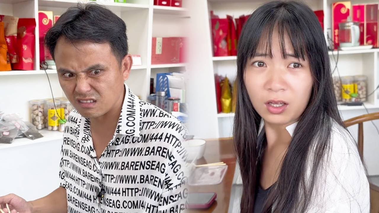 老婆只是想喝口李飞的汤，沙雕李飞竟然对老婆护食？下一秒老婆邦邦两拳狠狠暴揍李飞！