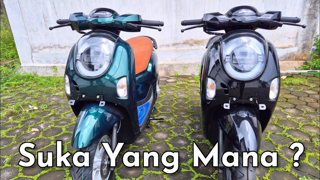 'BEDA 850 RIBU' | PERBANDINGAN SCOOPY TERBARU STYLISH GREEN & FASHION BLACK