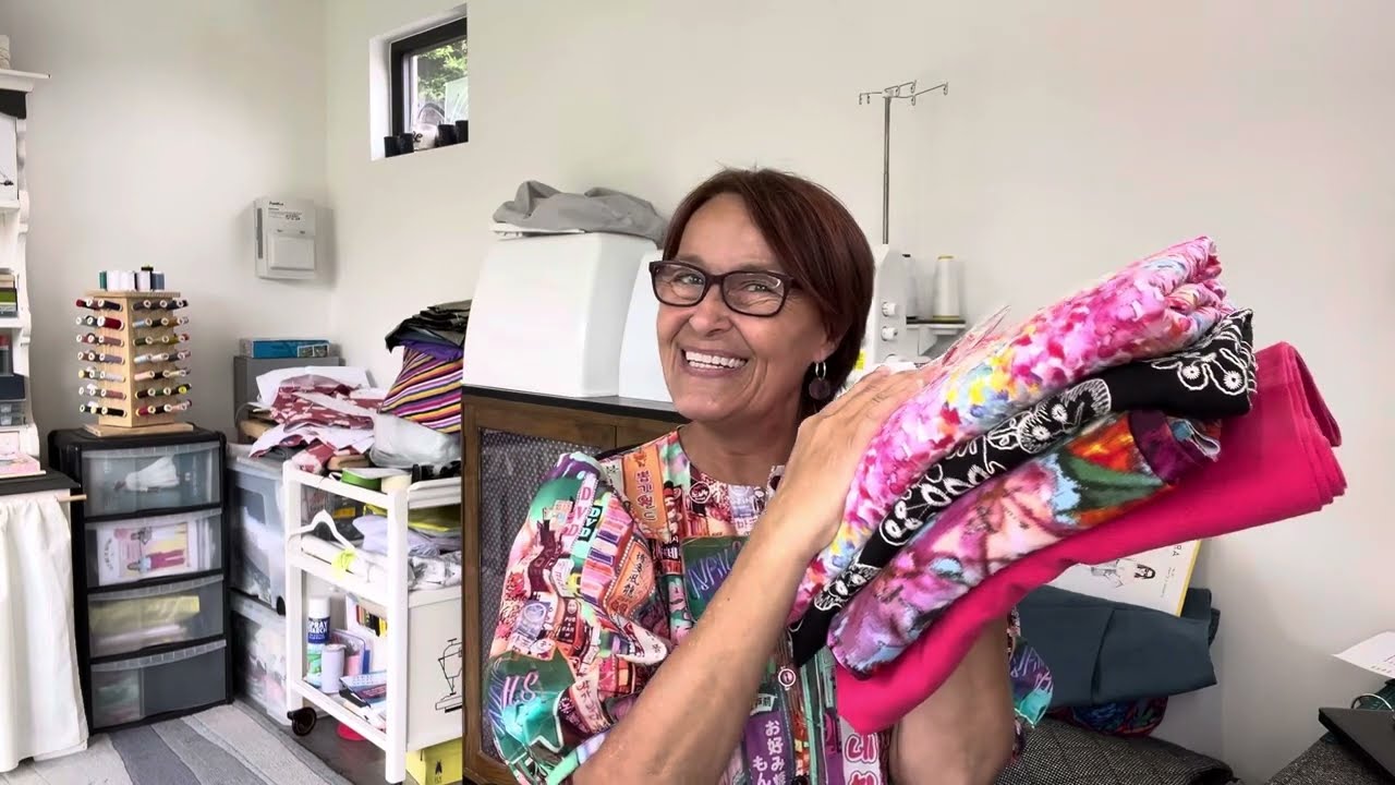 Fabric Haul and  Sewing My Summer Holiday Wardrobe. 3 new makes- shorts, a dress & trousers