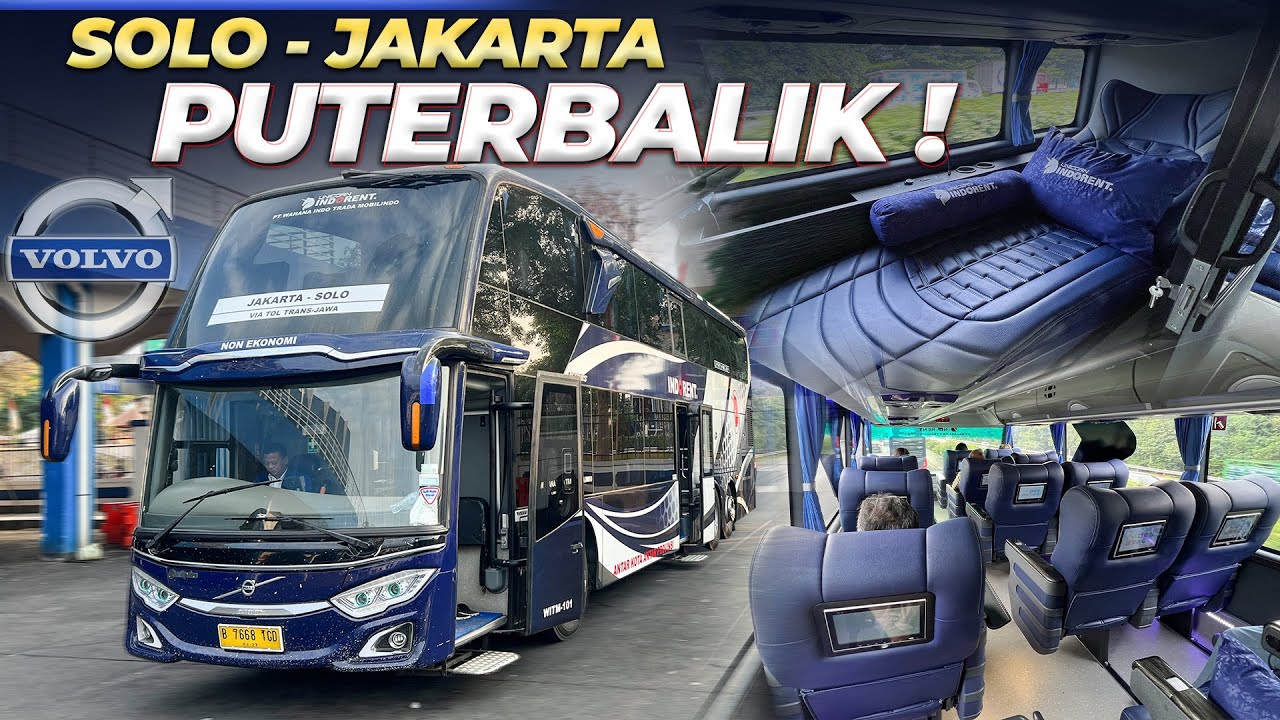 Double Decker Tektok Di Rute Baru Indorent Solo - Jakarta | Volvo B11R