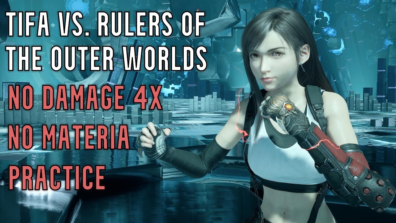 FFVII Rebirth - Tifa vs. Rulers of The Outer Worlds Practice (No Damage 4X, No Materia)
