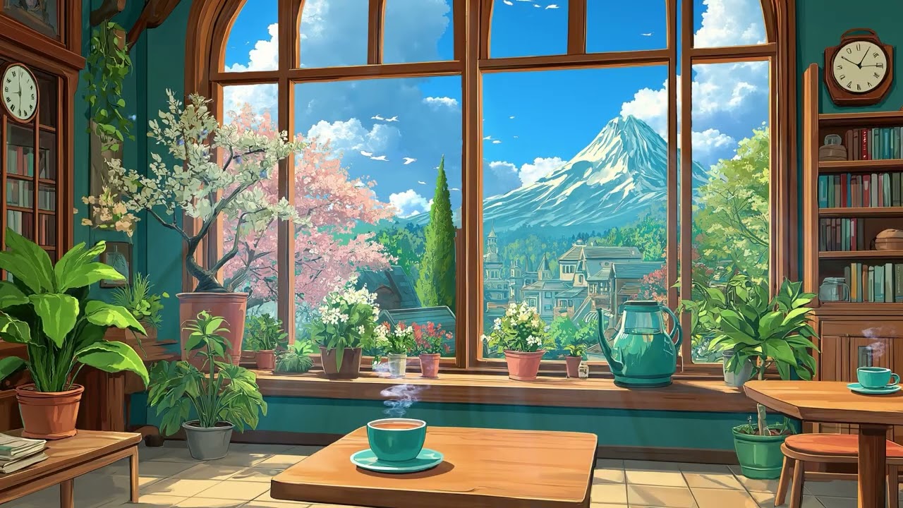 Chill Lofi Cafe🌞 || Chill Beats to Study, Work, and Relax