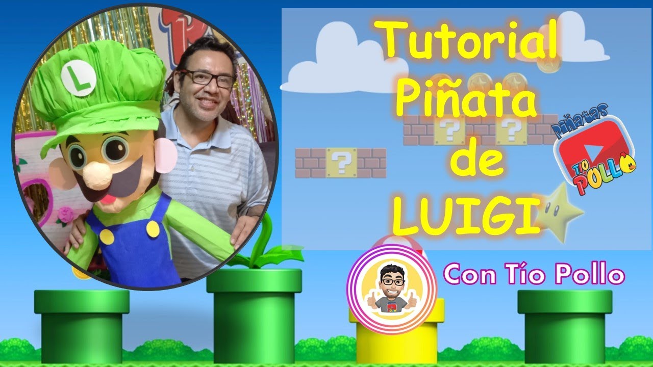 Tutorial como hacer la piñata de Luigi