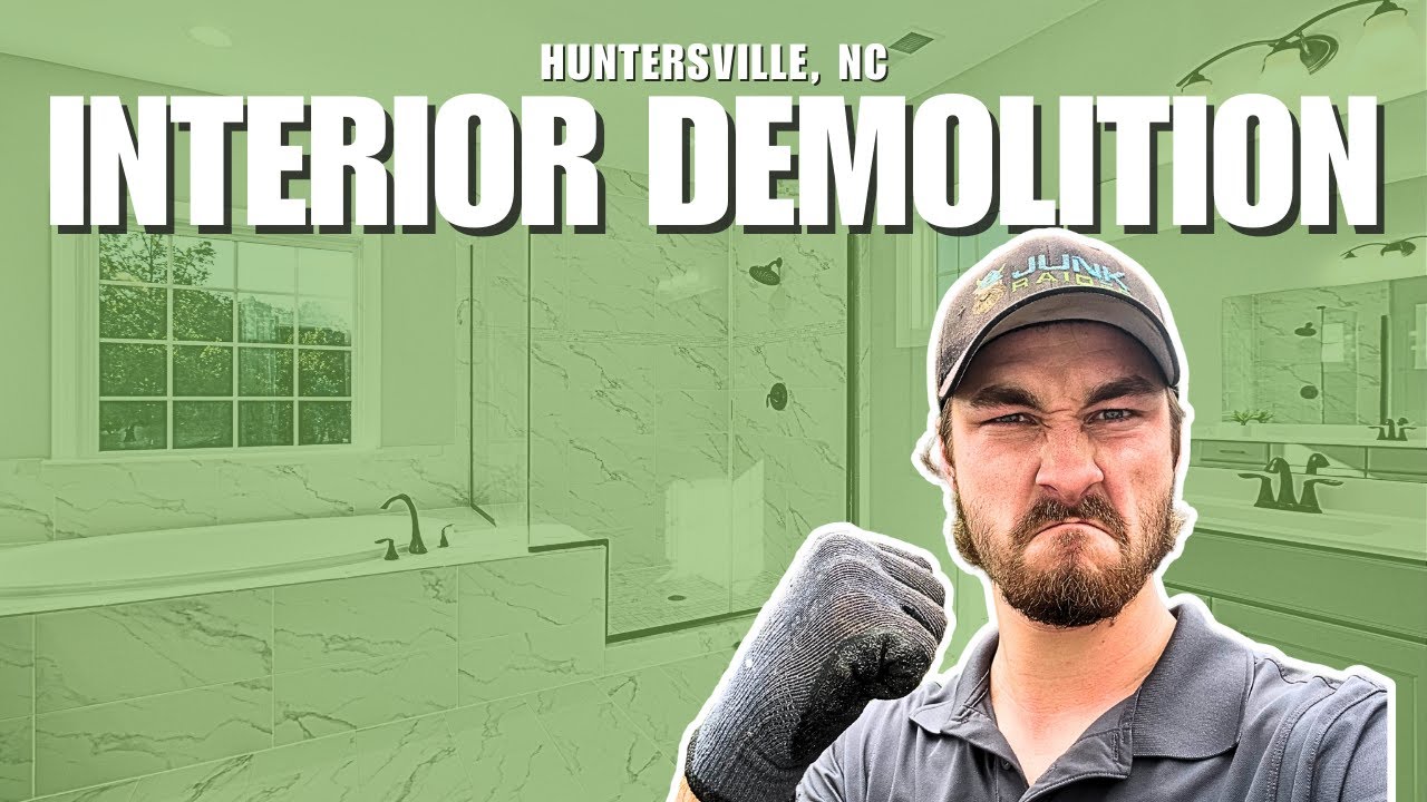 Interior Demolition, Bathroom & Bedroom, Huntersville NC | Down to Studs & Subfloor in 48 Hrs