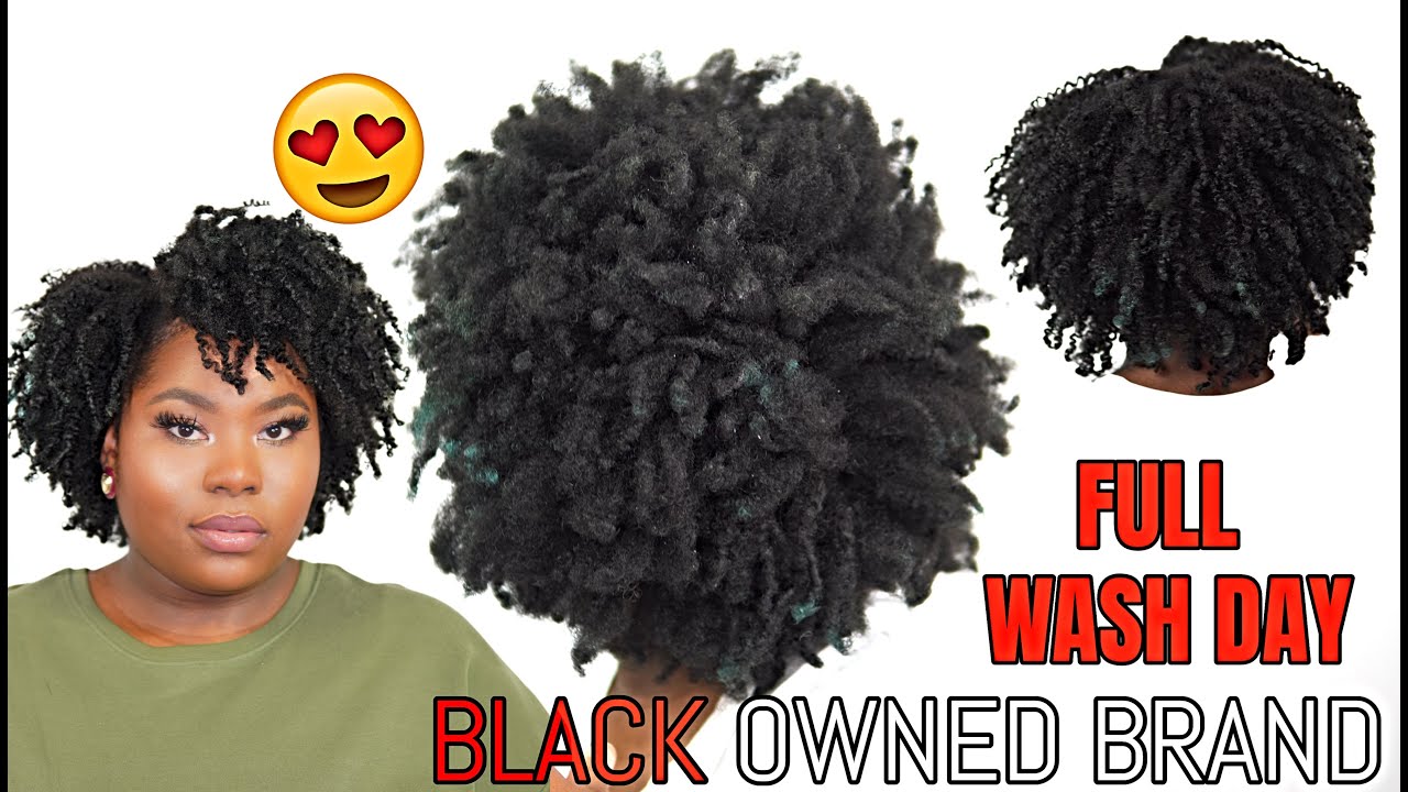 BLACK + WOMAN OWNED BRAND (3 PRODUCT WASH DAY) #VEGAN ft. Wonder Curl | Bubs Bee