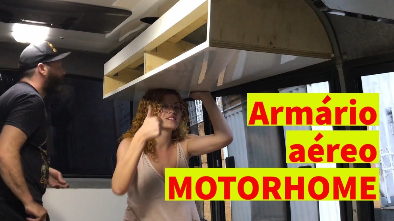 Armário aéreo para motorhome - faça você mesmo e economize na mão de obra. Expedição Volare