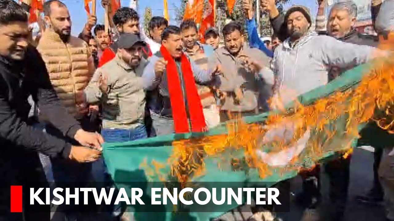 Kishtwar Encounter: Bajrang Dal Protests Against Pakistan