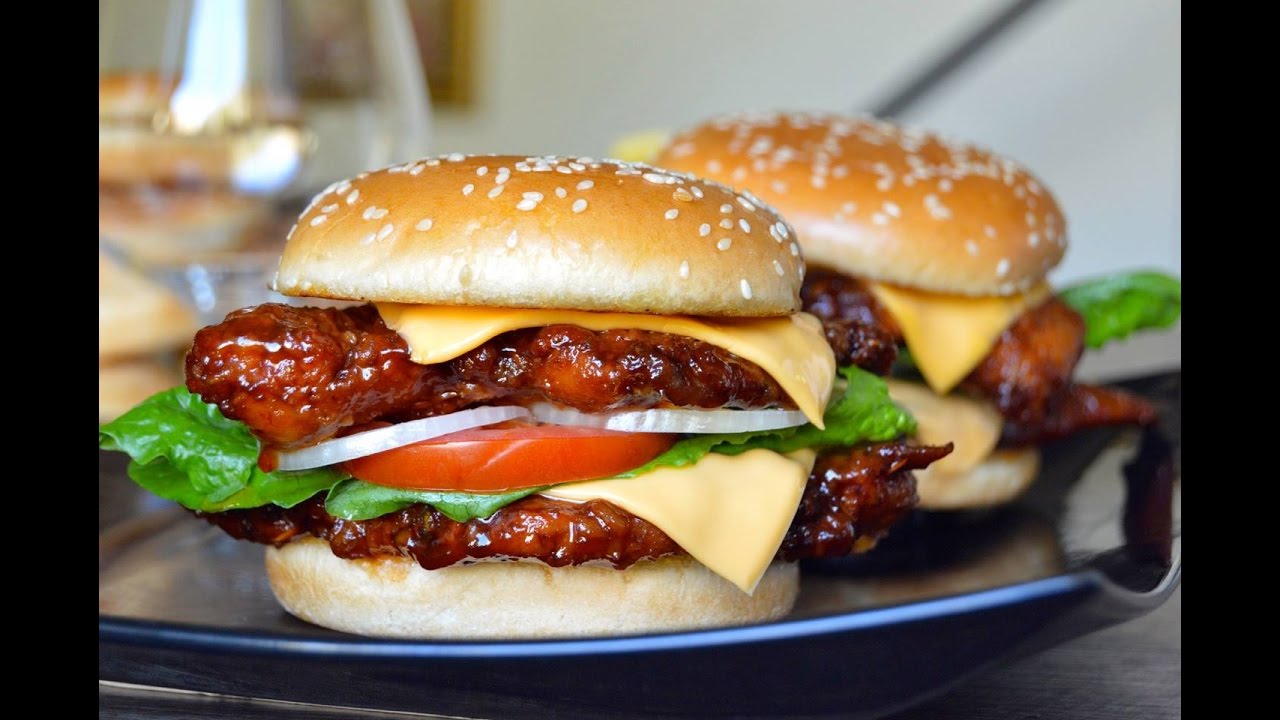 Teriyaki chicken burger