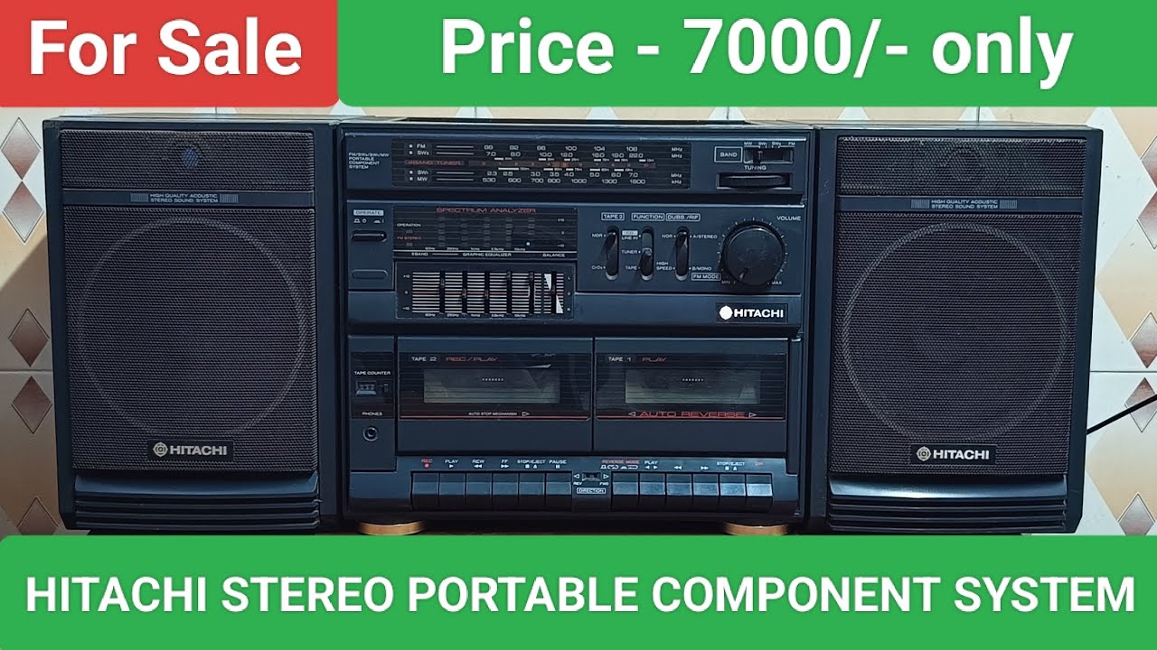 HITACHI STEREO PORTABLE COMPONENT SYSTEM Contact number - 8750424840
